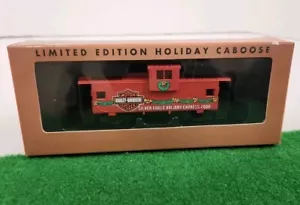 Harley Davidson HO Silver Eagle Holiday Express 2000 Caboose Limited Edition  - Picture 1 of 9