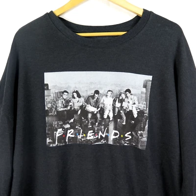 FRIENDS Sweatshirt Women's 2XL 90's Warner Bros Entertainment Gray Vintage Top - Image 1 of 4