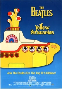 Mini póster japonés original Chirashi Yellow Submarine - The Beatles - Imagen 1 de 3
