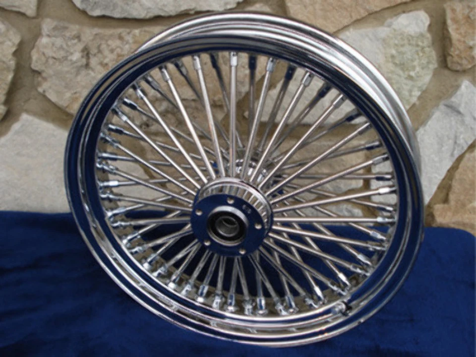 RUEDA DELANTERA 21X3.5" ADN FAT MAMMOTH 52 RADIOS FAT PARA HARLEY TOURING BAGGER 00-07 Foto 1 de 4