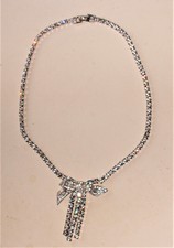 Sparkling Glamour Faceted Rhinestones Vintage Necklace