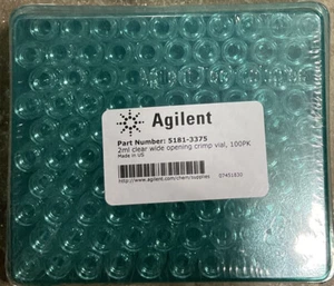 NEW PACK OF 100 AGILENT 2ML CLEAR GLASS VIALS 5181-3375 32MM X 11MM (B393) - Picture 1 of 1