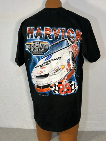 Vintage KEVIN HARVICK 2001 Rookie Of The Year Goodwrench Shirt Sz Large NEW Cover