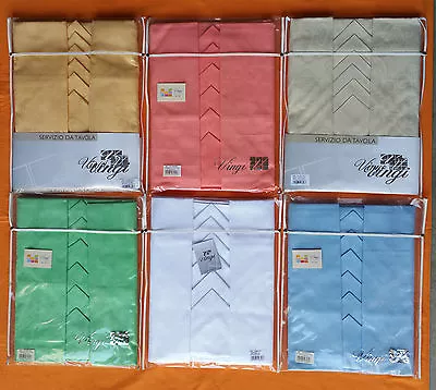 TOVAGLIA DA TAVOLA FIANDRA JACQUARD CON TOVAGLIOLI 100%COTONE VINGI X6X12X18X24