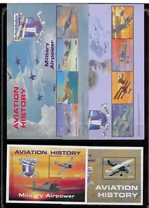 LIBERIA - 2003 NH 6 MINISHEETS+6 SOUVENIR SHEETS - HISTORY OF AVIATION - Picture 1 of 3