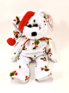 RARE 1998 Holiday Teddy Ty Beanie Baby Perfect Condition With Tag Errors - Picture 1 of 7