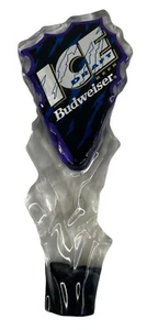 Vintage 8" Budweiser Bud Ice Draft Lucite Beer Tap Handle - Picture 1 of 5