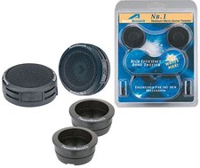 Power Acoustik Nb-2 3-Way Niobium Micro Dome 1" 200 Watt Tweeter Pair
