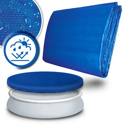 Pool Abdeckplane Rund Fast Set Pool Plane Abdeckung Poolabdeckung Schwimmbecken - Bild 1 von 4