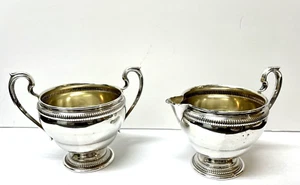 International Silver Creamer and Sugar 158 Gr. Kenilworth 11 Gold Wash - Picture 1 of 16
