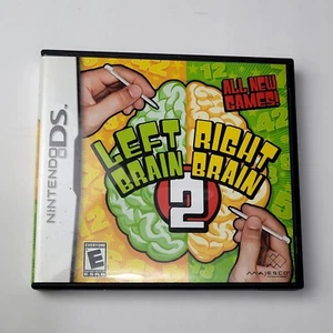 Left Brain Right Brain 2 (Nintendo DS, 2008) AUTHENTIC COMPLETE TESTED CIB VGC - Picture 1 of 4