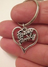 Forever Family Key Chain - in heart - Us Seller Free Shipping
