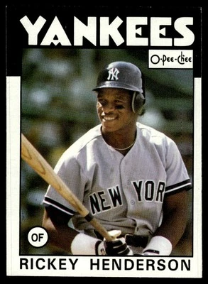 1986 O-Pee-Chee Rickey Henderson New York Yankees #243 - Image 1 of 2