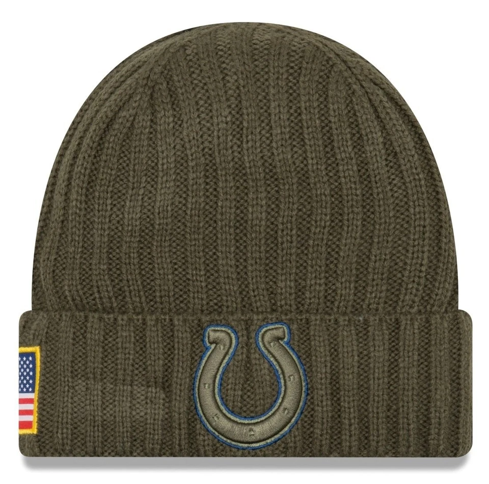 Authentic NWT New Era NFL Salute To Service Outlined Sport Knit Beanie No Pom - Image 1 of 1