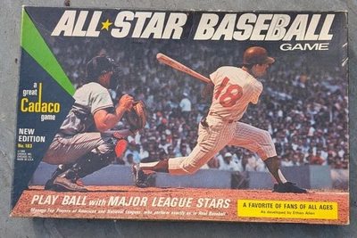 Vintage 1968 Cadaco All Star Baseball Sports Board Game #183 - 63 Player Discs  - Image 1 of 4