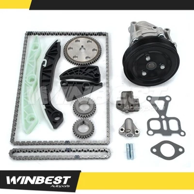 Kit de cadena de distribución bomba de agua para Hyundai Sonata Kia Rondo Optima 2006-2010 2,4 L Foto 1 de 4