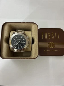 Fossil Retro Traveler CH2848 Mens Stainless Steel Watch QB686-With Links and Box - Picture 1 of 7