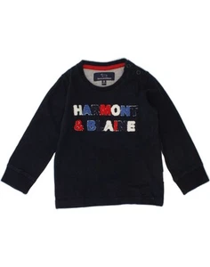 HARMONT & BLAINE Baby Boys Bluza Sweter 12-18 miesięcy Granatowy Bawełna AN15 - Zdjęcie 1 z 3