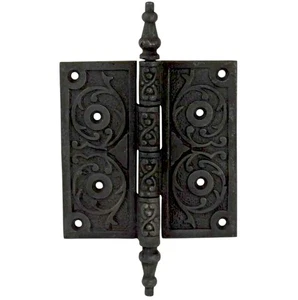 Cast Iron Victorian Steeple Tip Hinge 4 Inch - Picture 1 of 2