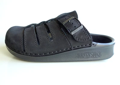 Nuevos zuecos de cuero nobuk TATAMI BIRKENSTOCK Slide COOPER negros US8 EU39 UK6 raros Foto 1 de 4
