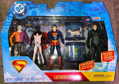Paquete de 4 figuras de acción Spin Master DC Comics PELÍCULA DE SUPERMAN Luthorcorp Lab conjunto de 6" Foto 1 de 2