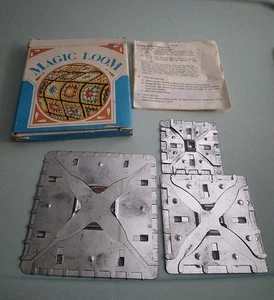 Vintage MAGIC LOOM Granny Square Maker 80s 3pc Instructions - Picture 1 of 6