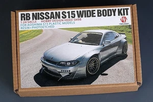 Hobby Design 1/24 Nissan S15 Wide Body Kit Resina Incisione Metallo per... - Foto 1 di 3