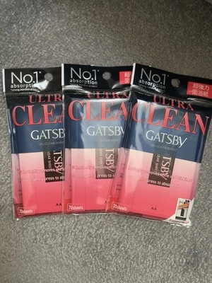 Ultra Clean Gatsby Oil Clear Facial Paper (Super Absorbent)  70 Sheets X 3 Pkts - Image 1 of 4