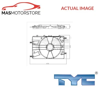 SUPPORT COOLING FAN TYC 825-0016-1 FOR OPEL ASTRA J,ASTRA J GTC - Image 1 of 4