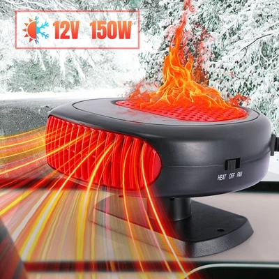 Car Heater 12V Portable Electric DC Heating Fan Defogger Defroster Demister 150W - Image 1 of 4