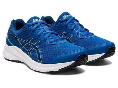 Zapatillas deportivas para correr Asics Jolt 3 1014A203 azules con cordones de caña baja talla 3,5 para niños Foto 1 de 4