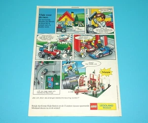 LEGO MAGAZINE ADVERT LEGOLAND TOWN 1980s DONALD DUCK HOLLAND - Picture 1 of 1