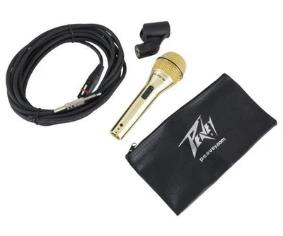 Peavey PVI 2G 1/4" Gold Cardioid Unidirectional Dynamic Vocal Microphone with - Image 1 of 4