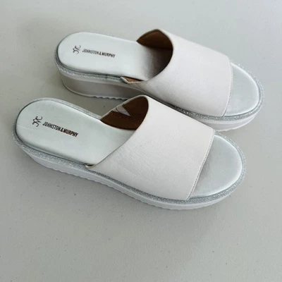 Sandalias de plataforma Johnston & Murphy para mujer 9M Grace Slides cómodas Foto 1 de 4