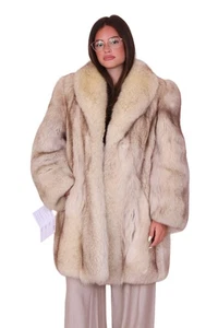 JACKET FOX FUR COAT FUCHS PELZMANTEL FOURRURE RENARD GIACCA PELLICCIA VOLPE 毛皮 - Picture 1 of 9