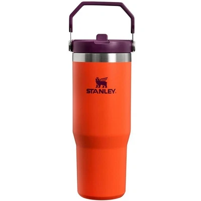 Stanley IceFlow Flip Straw Insulated Cold Drink Tumbler 0.89L Tigerlily Plum - Image 1 of 4