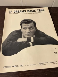1958 If Dreams Came True Music Sheet Korwin Music  - Picture 1 of 3