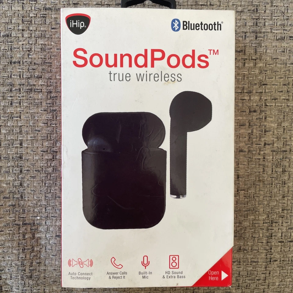 Auriculares y estuche inalámbricos verdaderos iHip SoundPODS (WLG-PP22) Foto 1 de 4