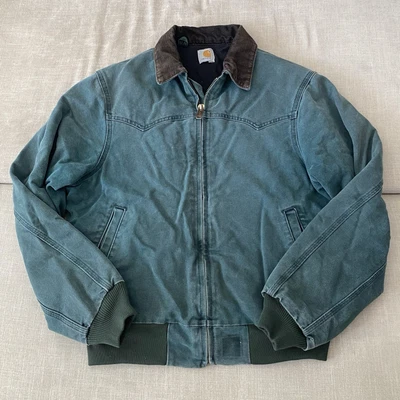 Chaqueta vintage Carhartt verde/azul Santa Fe talla grande Foto 1 de 4