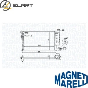 RADIATOR ENGINE COOLING 350213189500 FOR CITROËN ZX/Break XSARA/Hatchback/Van - Picture 1 of 6