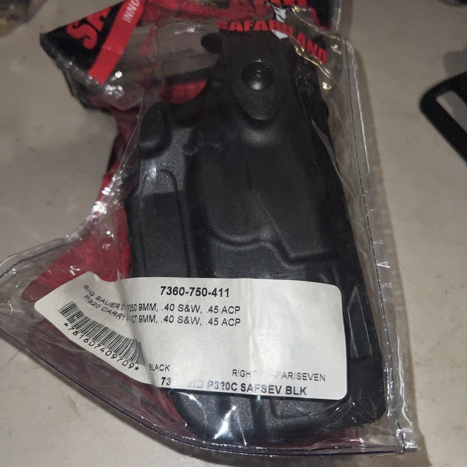 Safariland 3 7/8” BBL P250, P320 9mm P327360-750 04/17 Fuera de la Cintura Foto 1 de 4