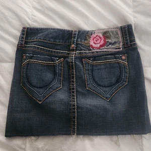 Blue Tatoo Skirt Size 27 Embroidered Mini - Picture 1 of 9