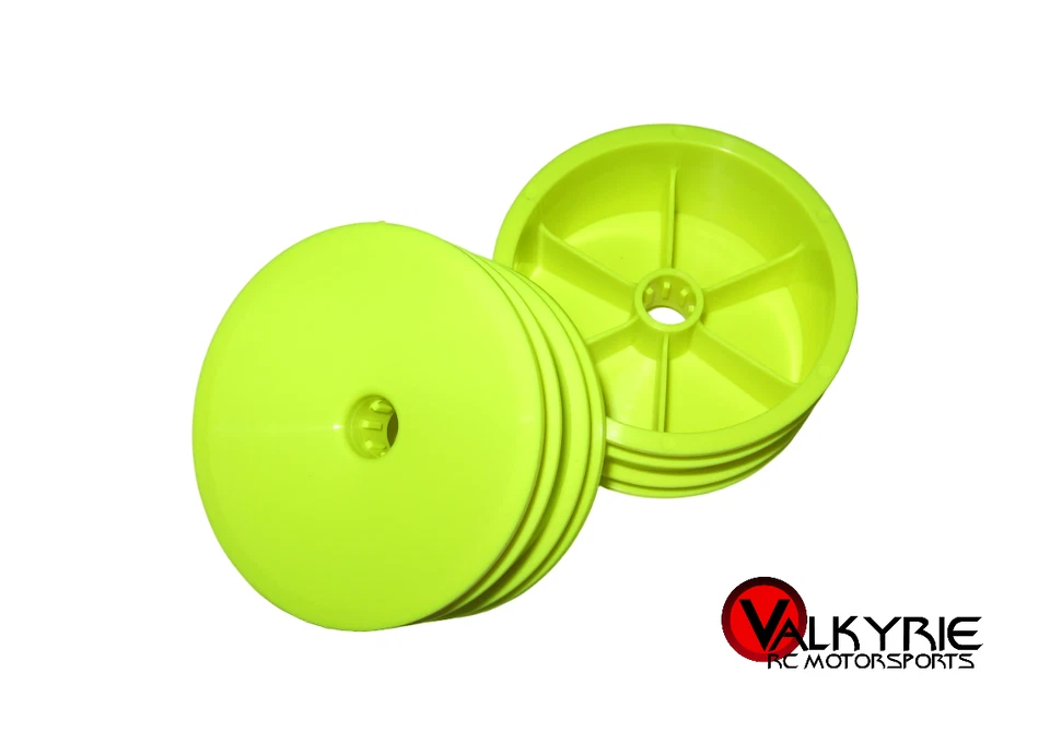 RC Proline Associated B2 B3 Series 2.2” Front Wheels Plastic Yellow (2) 2639Y - Image 1 of 1