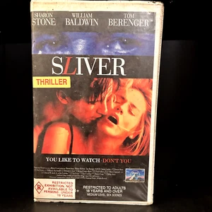 Sliver VHS 1993 Stars Sharon Stone GC Clamshell Case Ex-rental No SSS - Picture 1 of 9