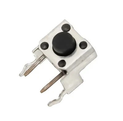 25pcs 6x6mm Momentary Tactile Tact Switch - Right Angle Vertical PCB Mount SPST - Image 1 of 3