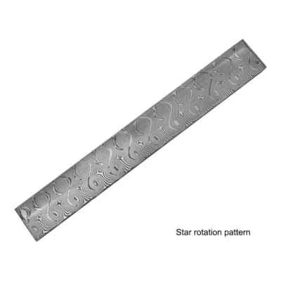 Barra de palanquilla de acero Damasco duro sin rellenar hoja de cuchillo en blanco hágalo usted mismo material sándwich Foto 1 de 4