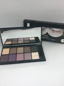 NYX Versus Palette and Fabulous Lashes Lot. 1 Color Damaged. New! - Picture 1 of 8