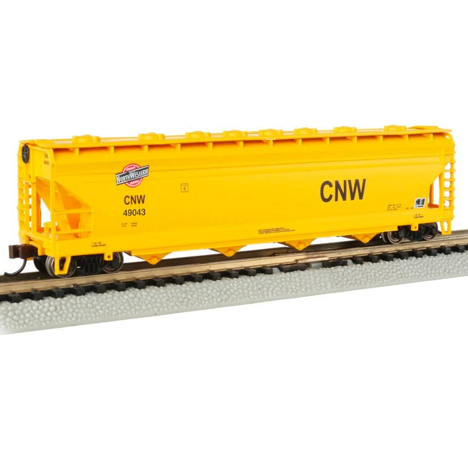 Bachmann 17567 Chicago & N Western #49043 ACF 56' 4-Bay Center Flow Hopper N Scl - Image 1 of 1