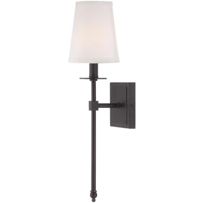 Aplique de pared clásico de bronce Savoy House Lighting 9-302-1-44 Monroe Foto 1 de 2
