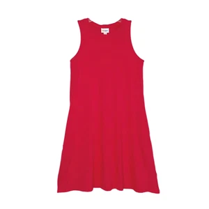PEQUEÑO VESTIDO CHARLOTTE LuLaRoe Tank Swing ~ ROJO FRAMBUESA SÓLIDO ~ Tallas 4-6 - Imagen 1 de 4